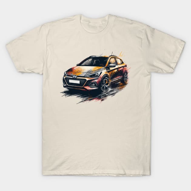 Hyundai i20 T-Shirt by Vehicles-Art